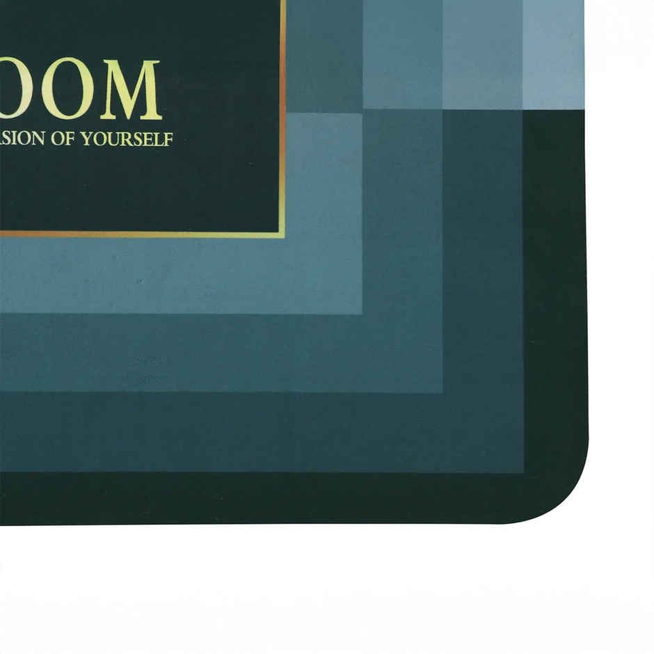 Homeharmony Rubber Floor Mat, Dark Blue | 57 x 36 cm