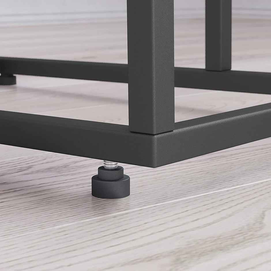 Arlavya Engineered Wood End Table, Ht-24", Width-19", Depth-12", Slides under couch - Black