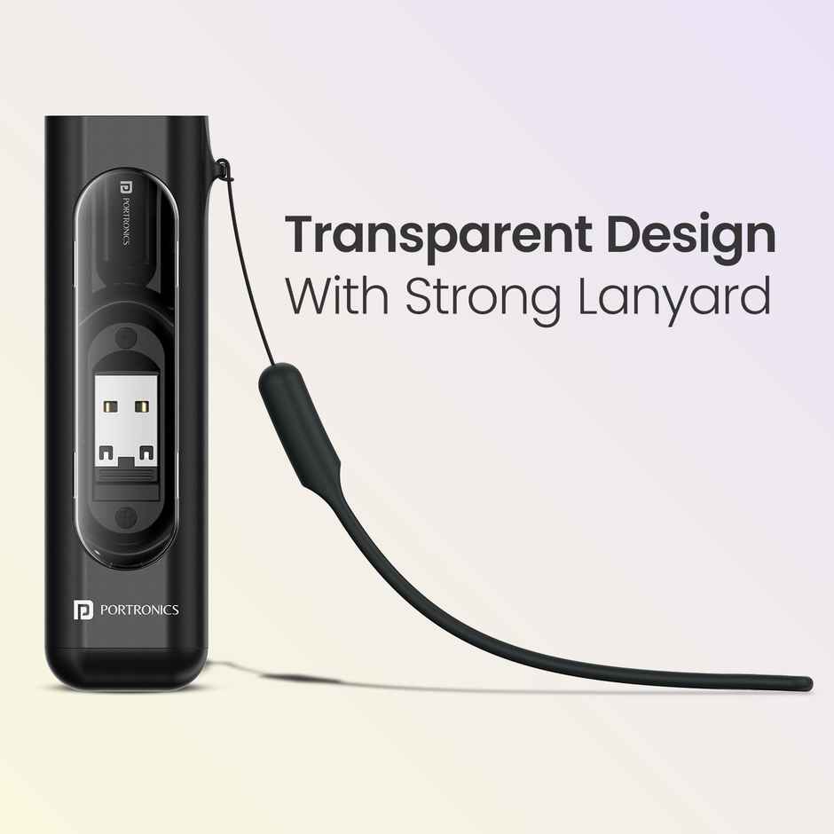Portronics SnapCase 4 Multipurpose Charging Cable & Connector Black