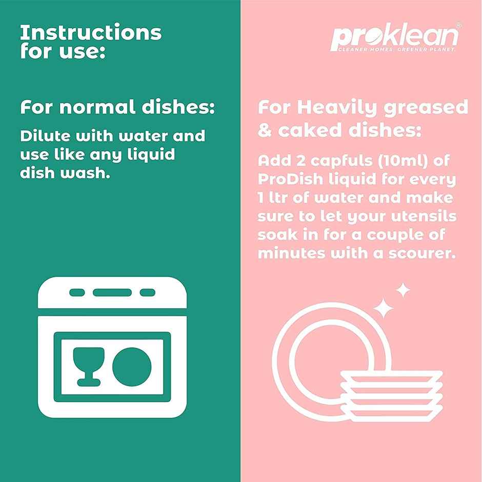 Proklean Prodish Dishwash Liquid and Sanitiser