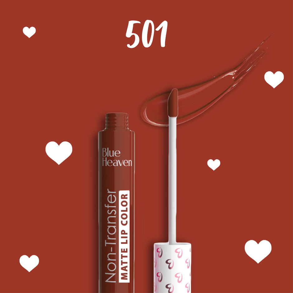 Blue Heaven Non Transfer Liquid Lip Color Matte Finish Waterproof | Brown Nude