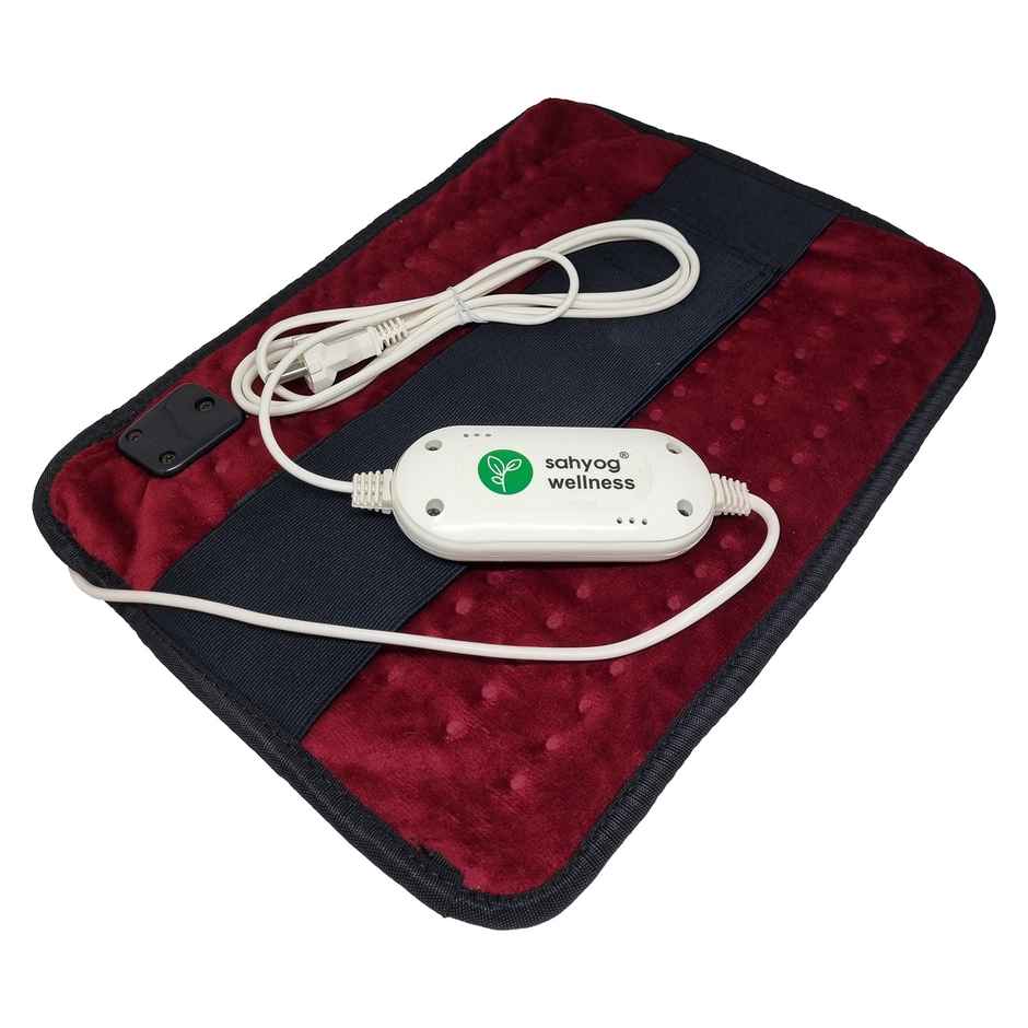 Sahyog Wellness Velvet Orthopaedic Pain Reliever Electric Heating Pad - Red