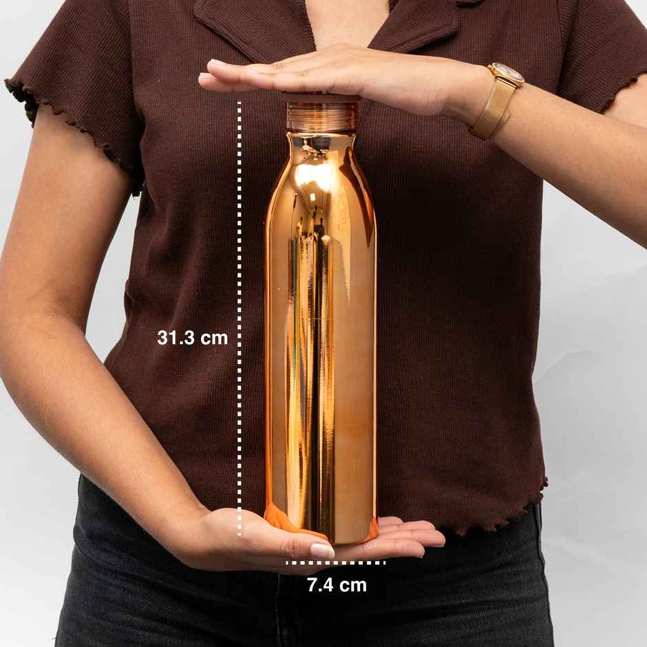 BAY6 Stainless Steel Hot & Cold Thermosteel Vacuum Flask | 1 L | Copper