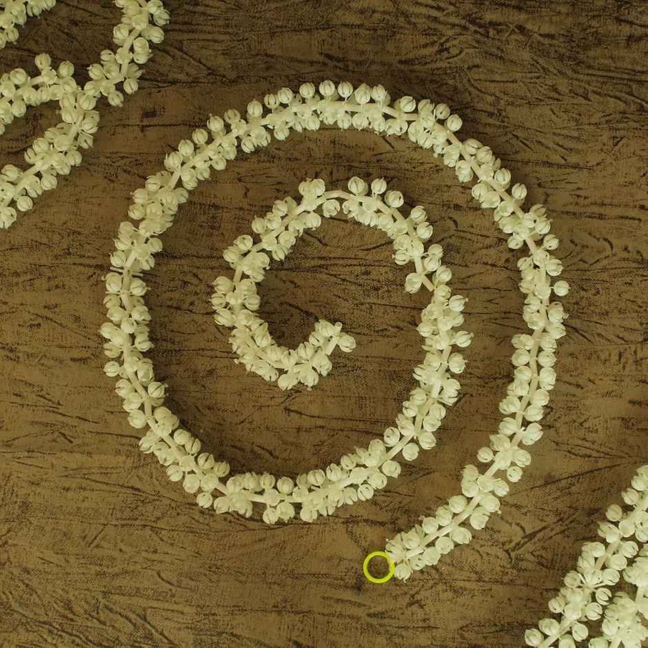 Tied Ribbons Set of 6 Artificial Mogra Jasmine Flower Garlands (152.4 Cm)