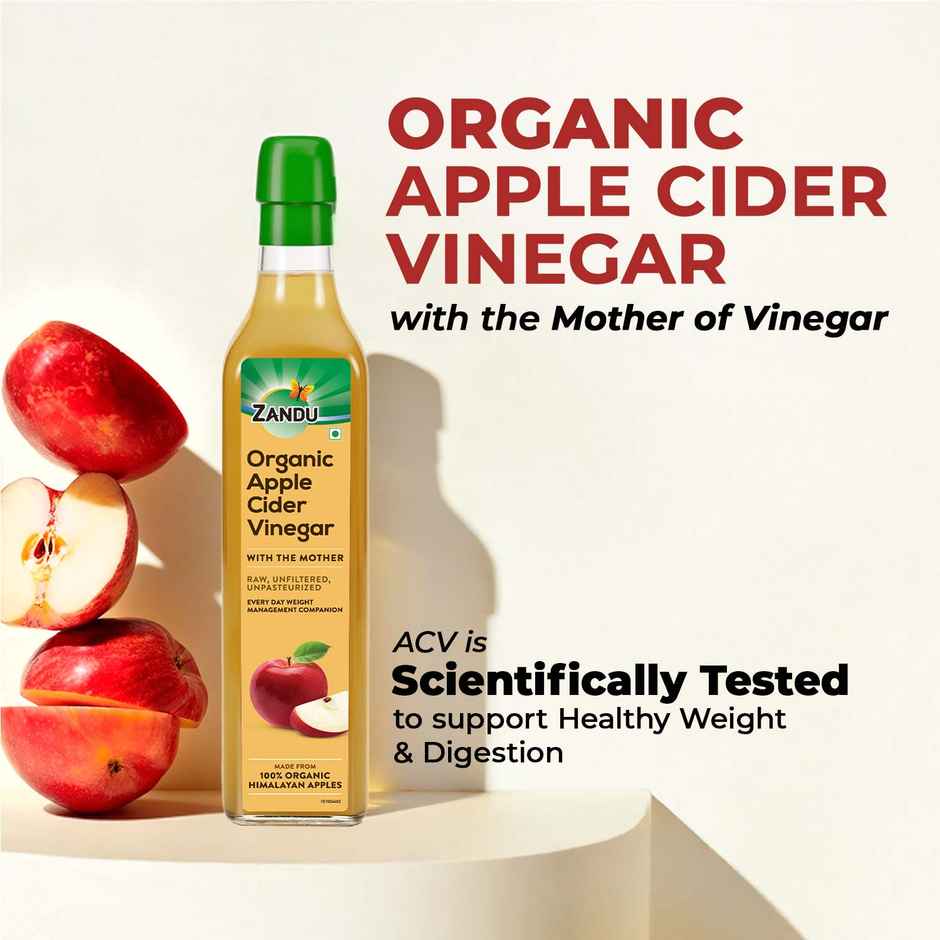 Zandu Organic Apple Cider Vinegar | Supports Healthy Weight