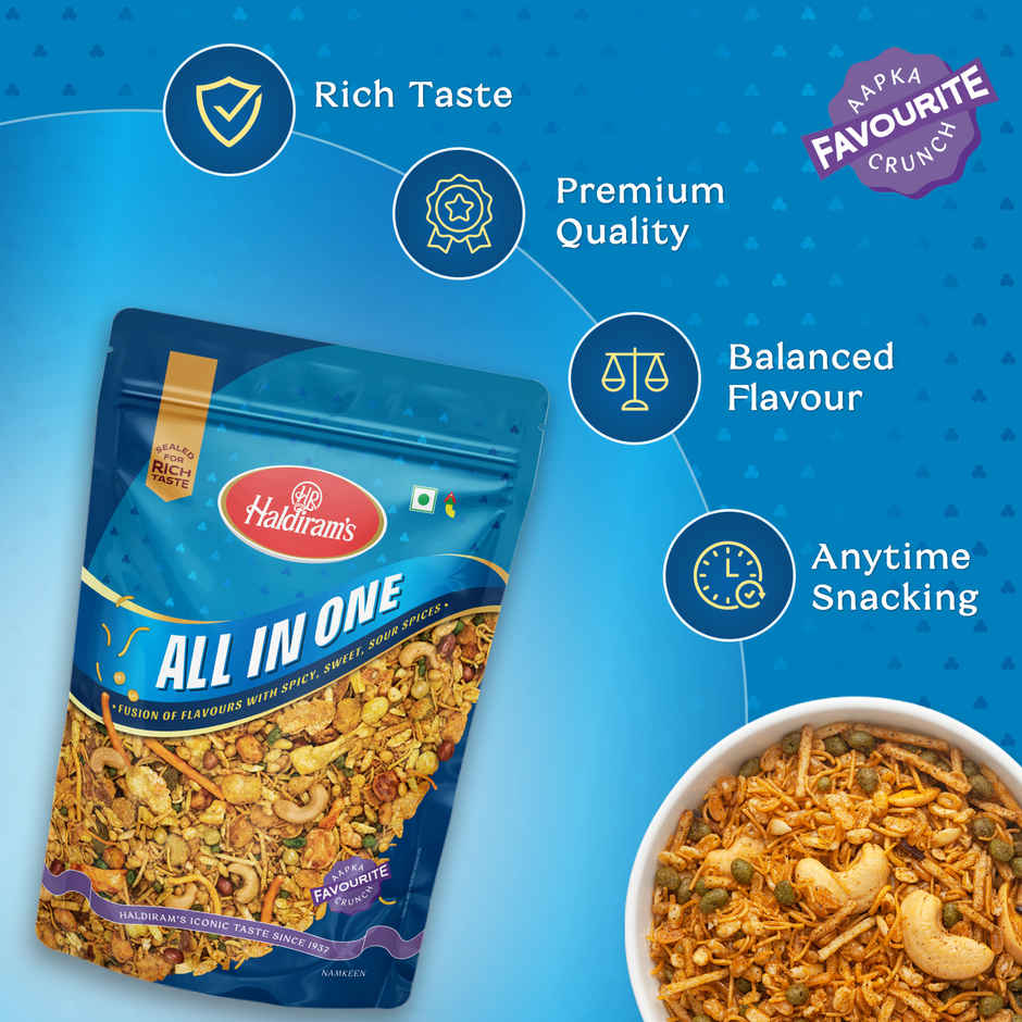 Haldiram's All In One Namkeen | Spicy & Flavorful