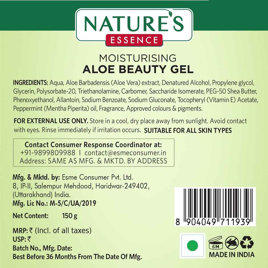 Nature's Essence Moisturising Aloe Beauty Gel