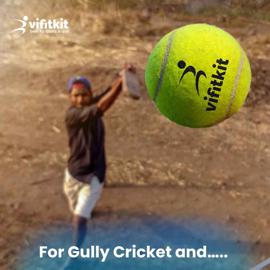 VFK by Xtrim Cricket Tennis Ball (Pack of 3)