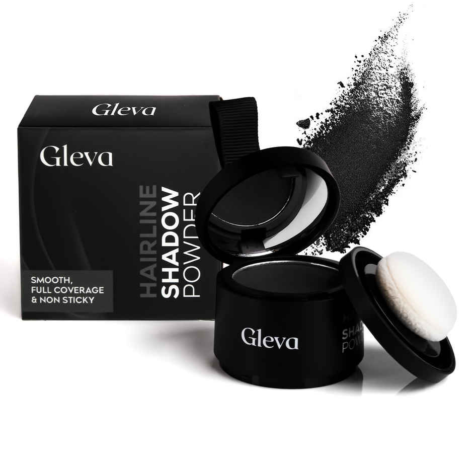 Gleva Hairline Shadow Instant Hair Powder | Black