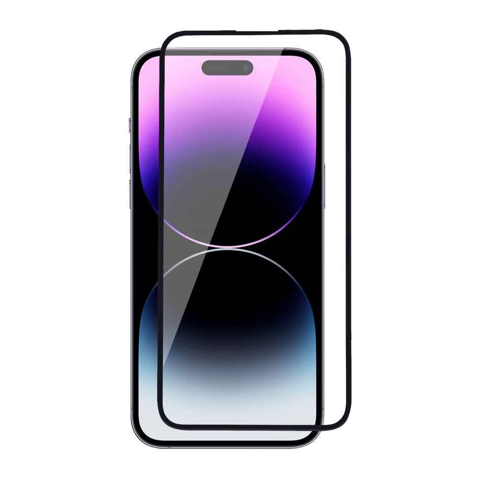 Techvor Tempered Glass for iPhone 14 Pro With Easy Installation Kit for Smartphone