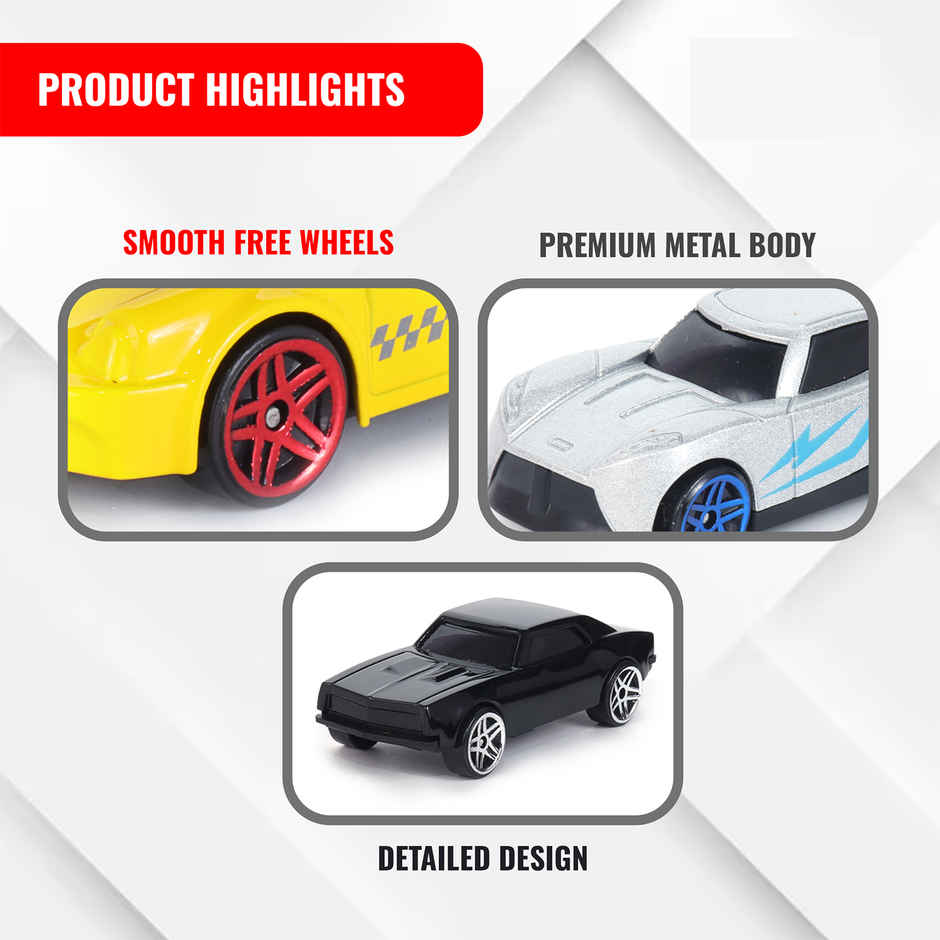 Race N Roll 1:64 Metal Die Cast Car | Nz.po959.br | Pack of 3