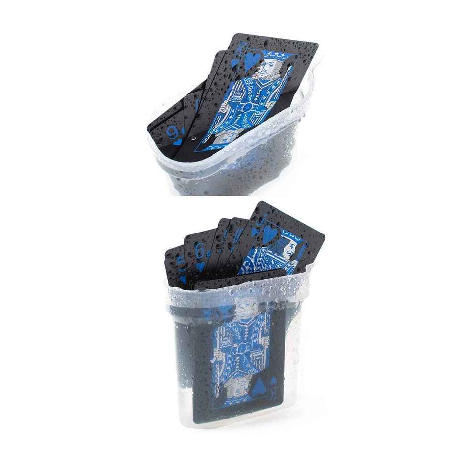 Toyshine Waterproof Black Plastic Poker Playing Cards