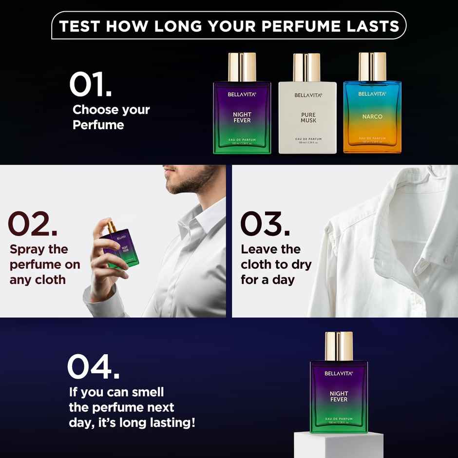 Bella Vita Unisex Night Fever Edp Long Lasting Perfume For Men And Women