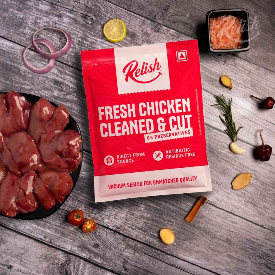 Kissan Teekhi Lehsun Mirch Chutney Doy (100g) & Relish Chicken Liver | Energy - 165 Kcal | Protein - 18 G (250g) Combo 