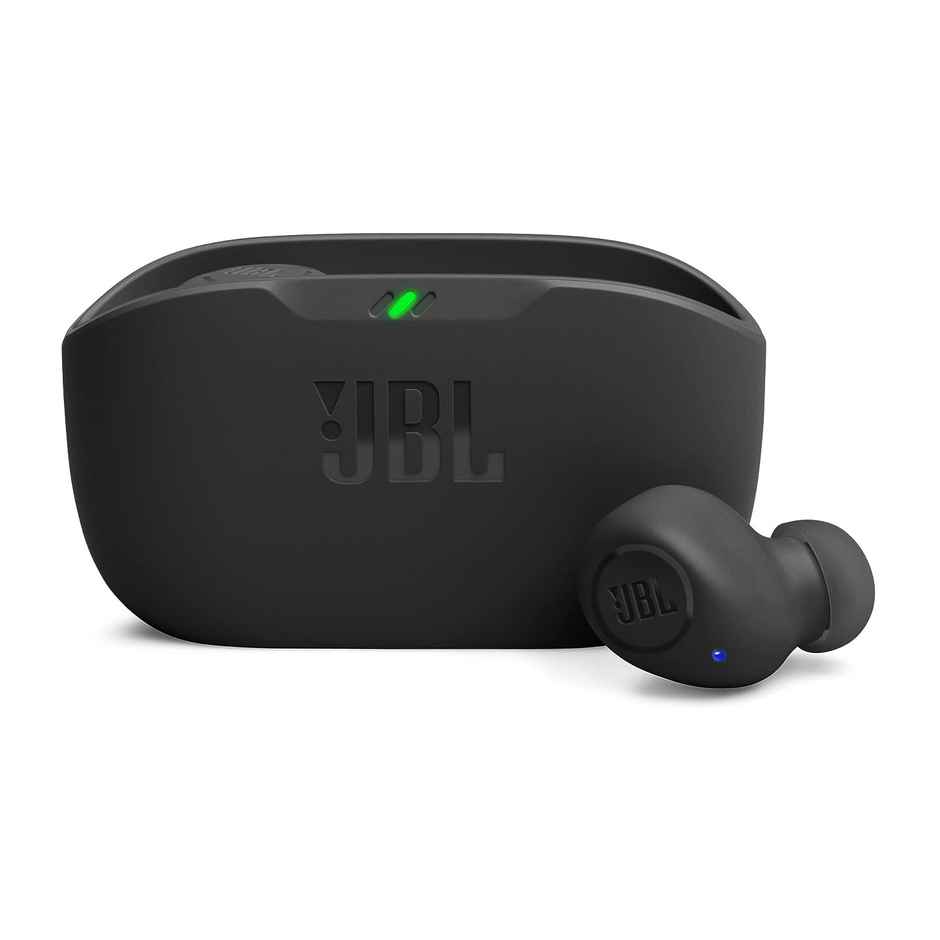 JBL Wave Buds In-Ear Wireless Earbuds (Tws) With Mic, (Black)