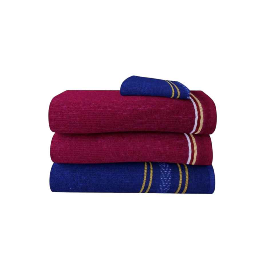 Capsicum Super Soft Microfiber Hand Towels, Gym & Workout Towels, Set of 2, Multicolour