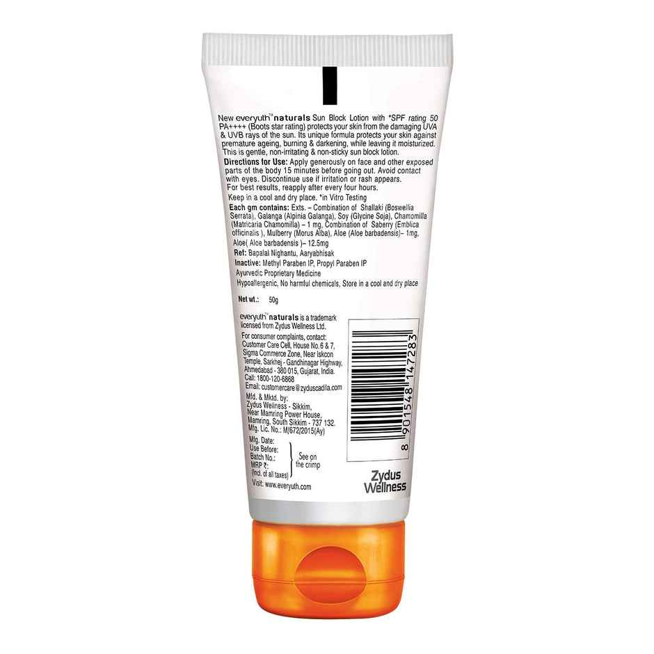 Everyuth Naturals SPF 50 Sun Block Lotion