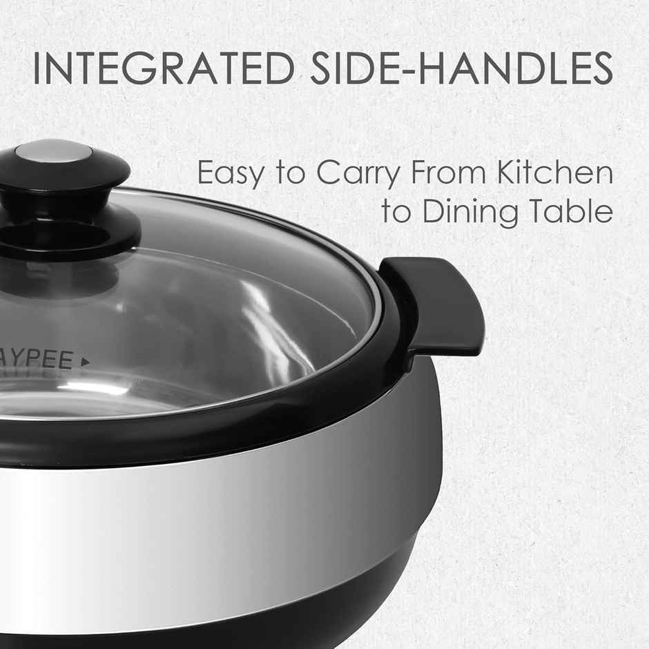 Jaypee Glasserol Serving Casserole|Inner Stainless Steel|PU Insulated | Toughened Glass Lid|Black