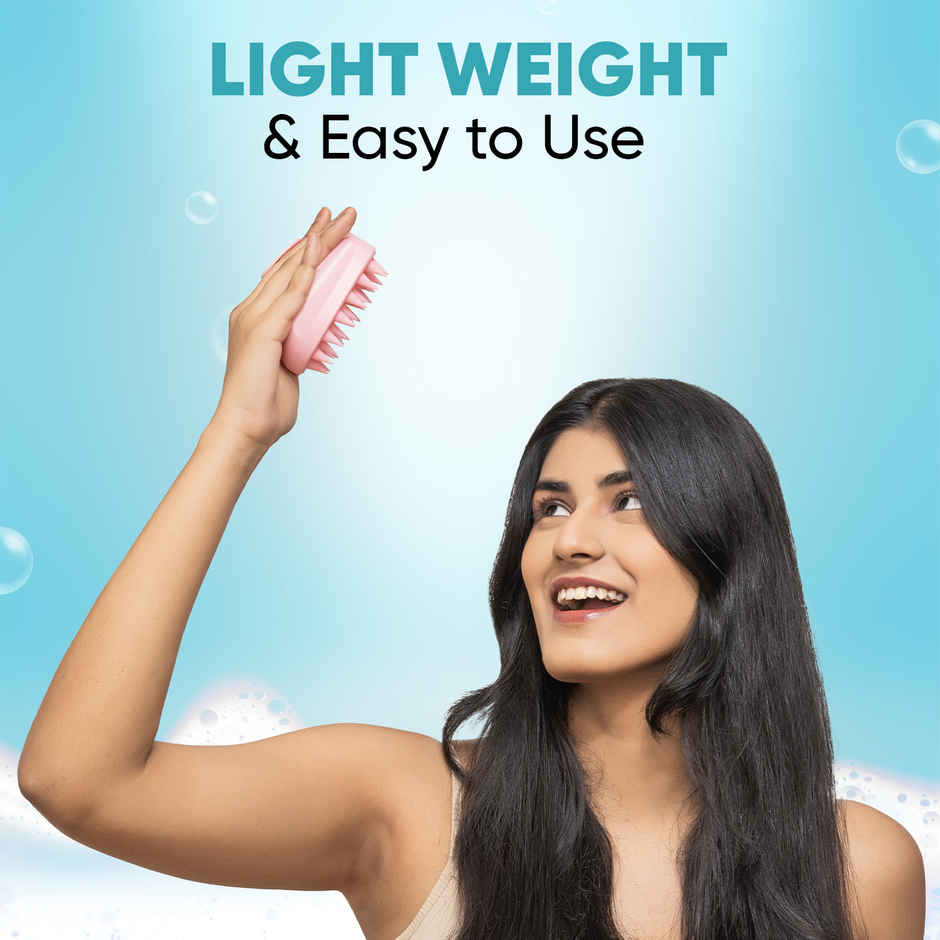 VEGA Hair Scalp Massager Shampoo Brush With Soft Silicone Bristles | (Ssb-03)