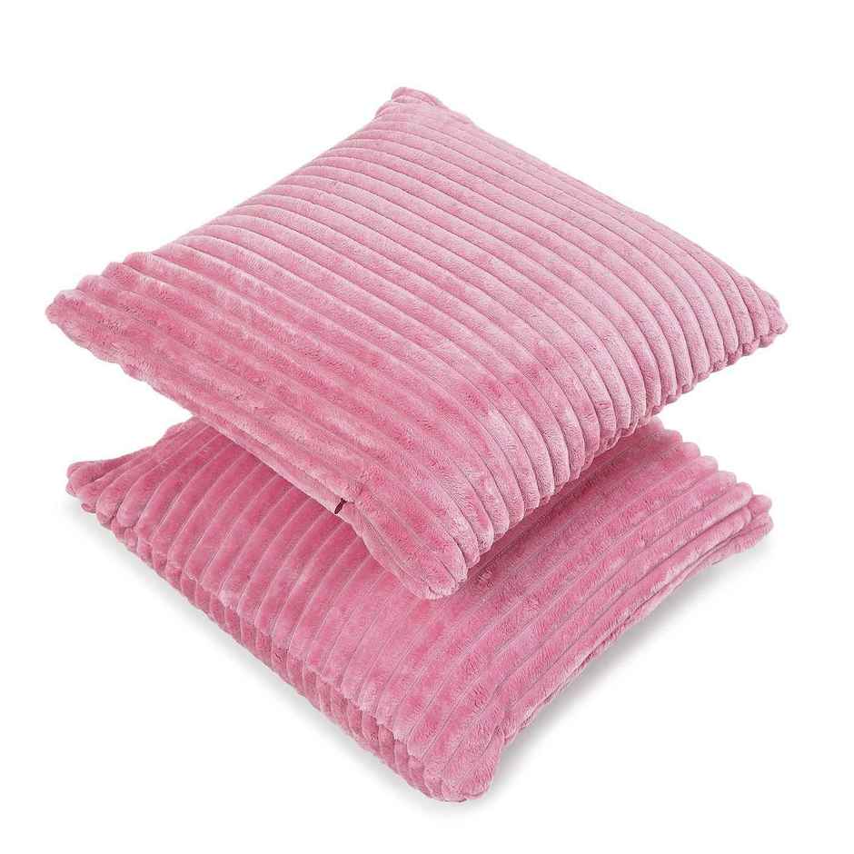 Status Ribbed Memory Foam Cushion 40 x 40 Cm - Pink