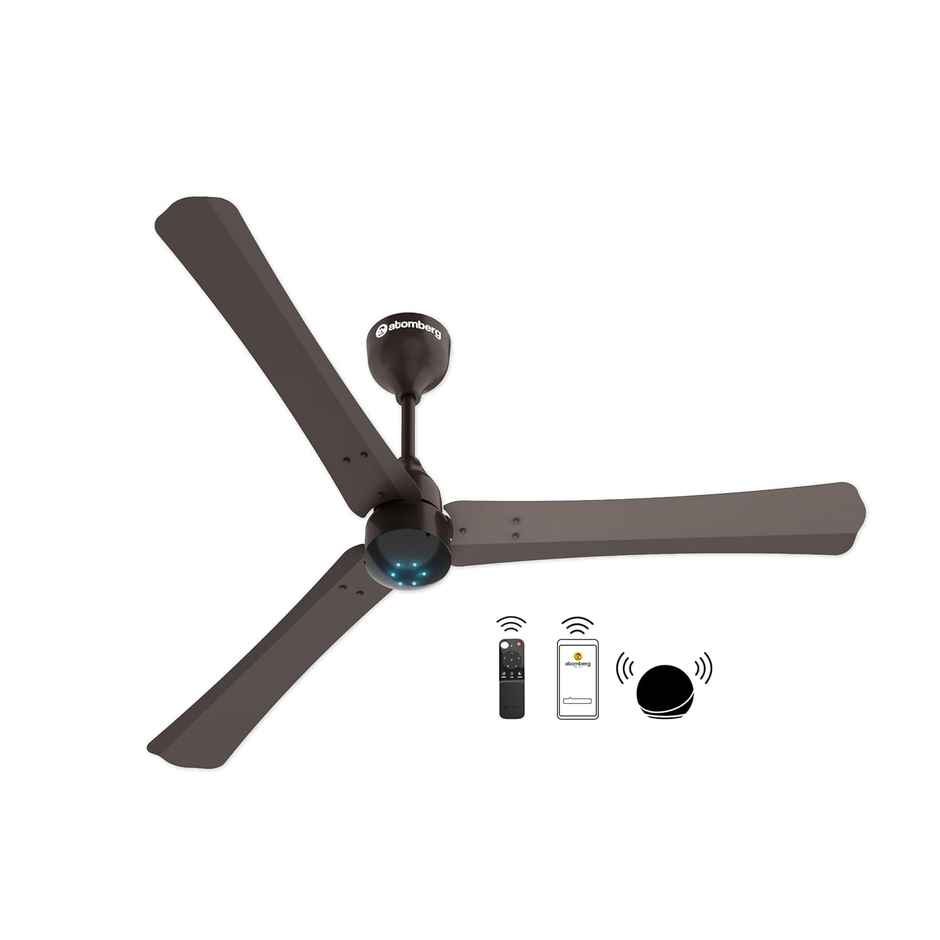 Atomberg Renesa Smart + BLDC Ceiling Fan, 1200mm, IoT & Remote Control,LED Indicators, Earth Brown