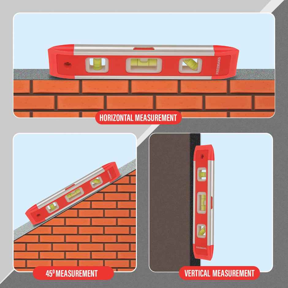 FREEMANS BL230 Torpedo Level | Bi Material - 230 mm