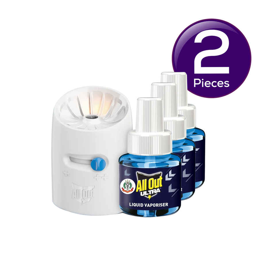 All Out Ultra Liquid Vaporizer Mosquito Repellent | Machine + Refill Combo