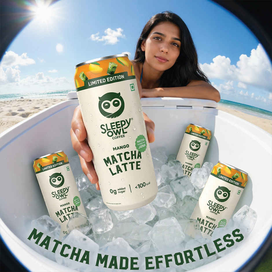 Sleepy Owl Mango Iced Matcha Latte Can