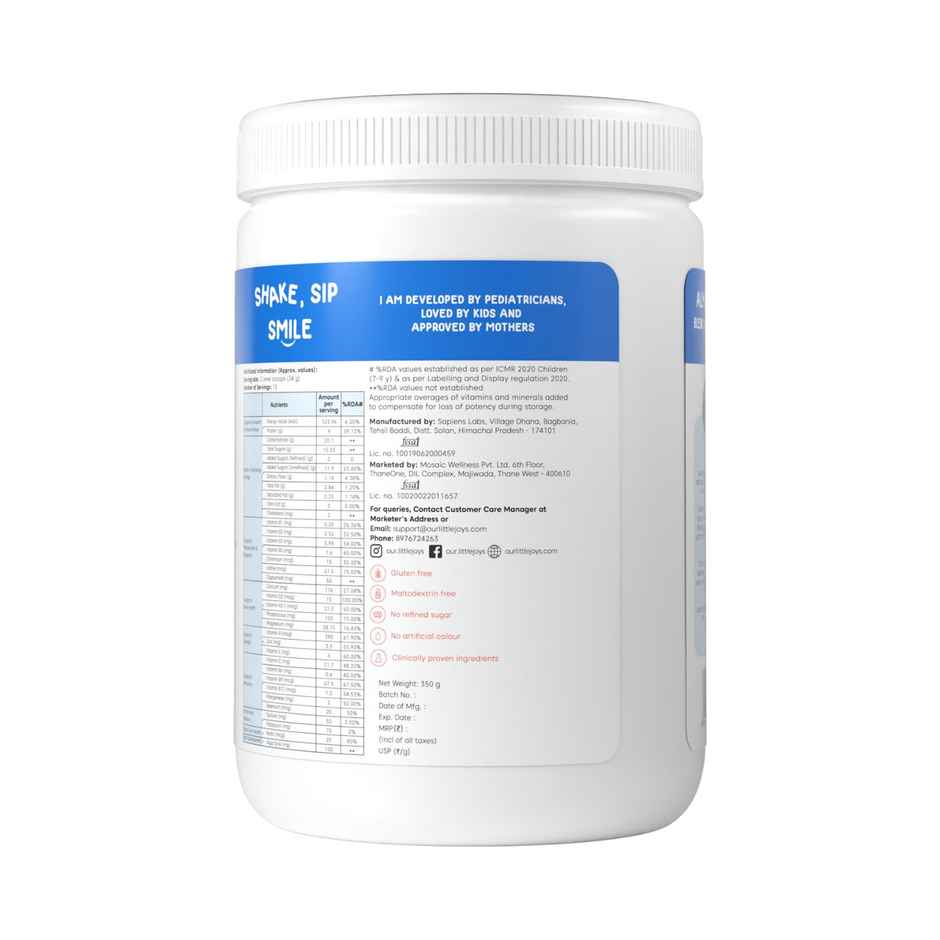 Little Joys Chocolate Drink Mix with Ragi and Bajra | For 7 - 12 years Kids