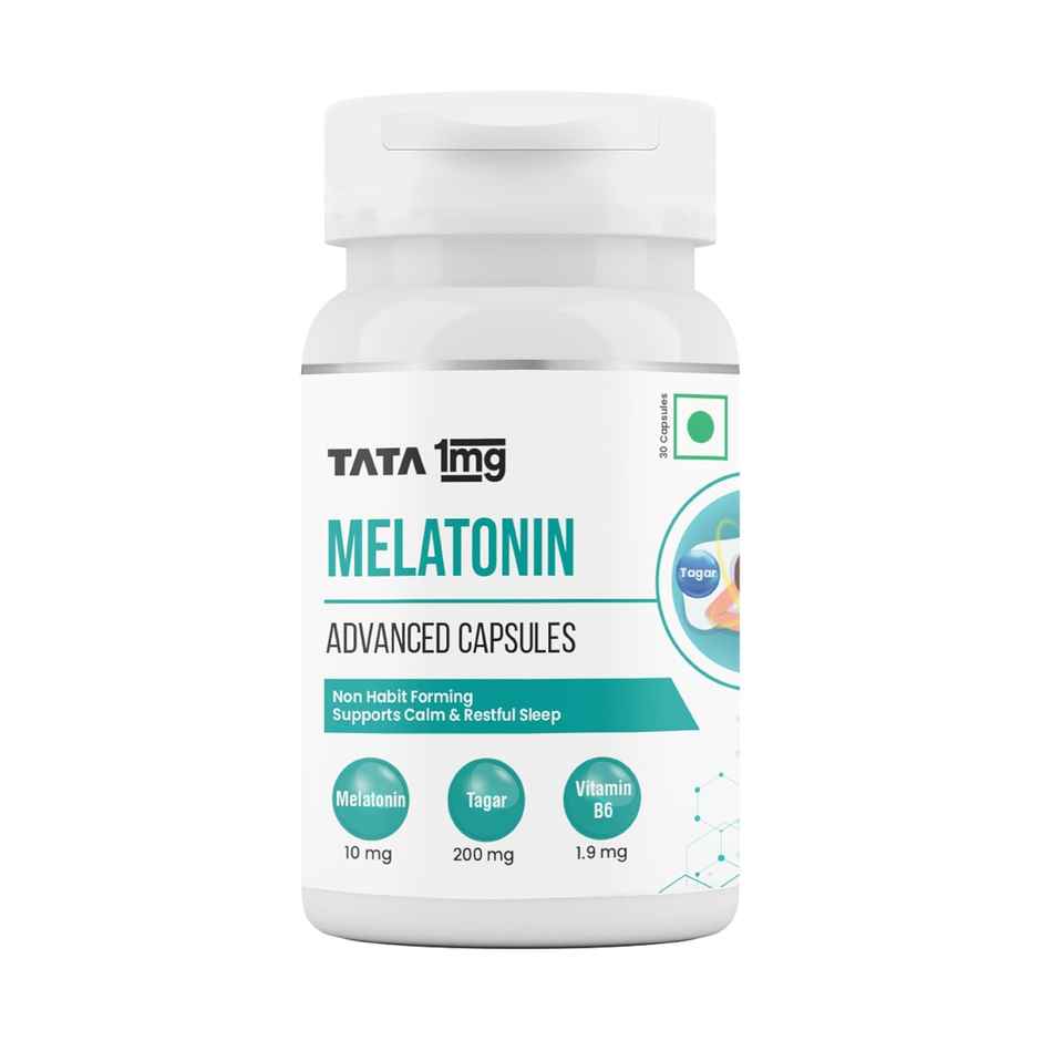 Tata 1mg Melatonin VEGetarian Capsule Pack Of 30