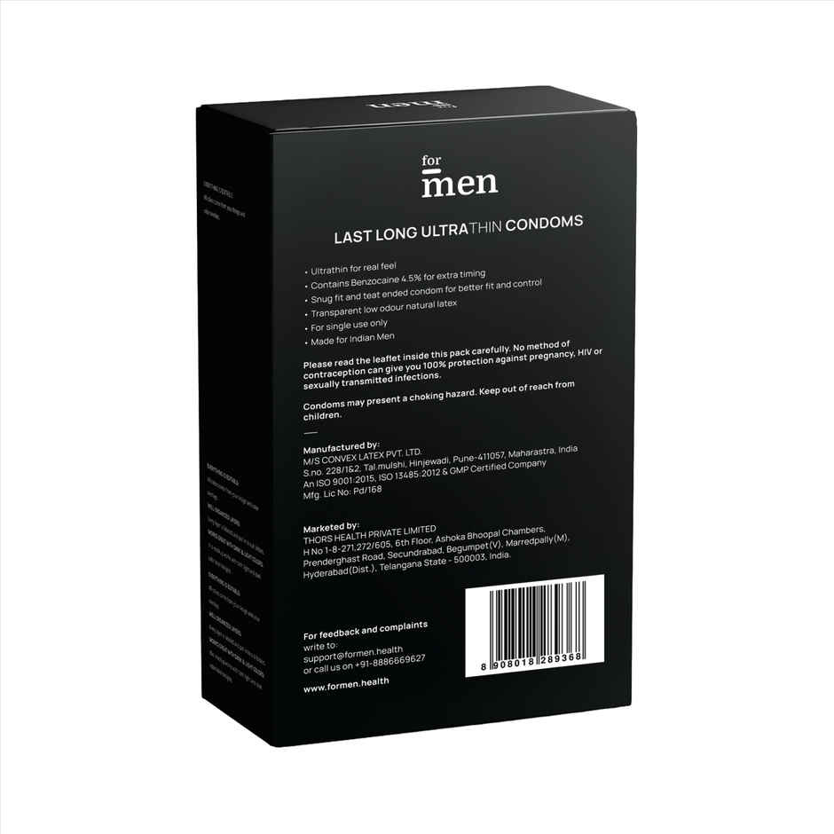 ForMen JOYMAX Last Long Ultra Thin Delay Condoms | For Climax Delay & Comfort