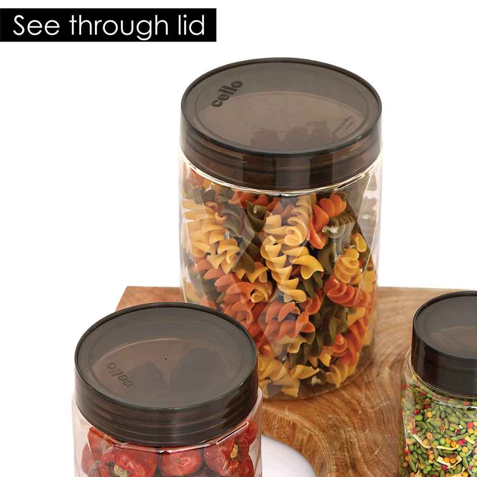 Cello Diamond Plastic Kitchen Storage Container|Set Of 24| Clear|300 ml| 650 ml| 1200 ml