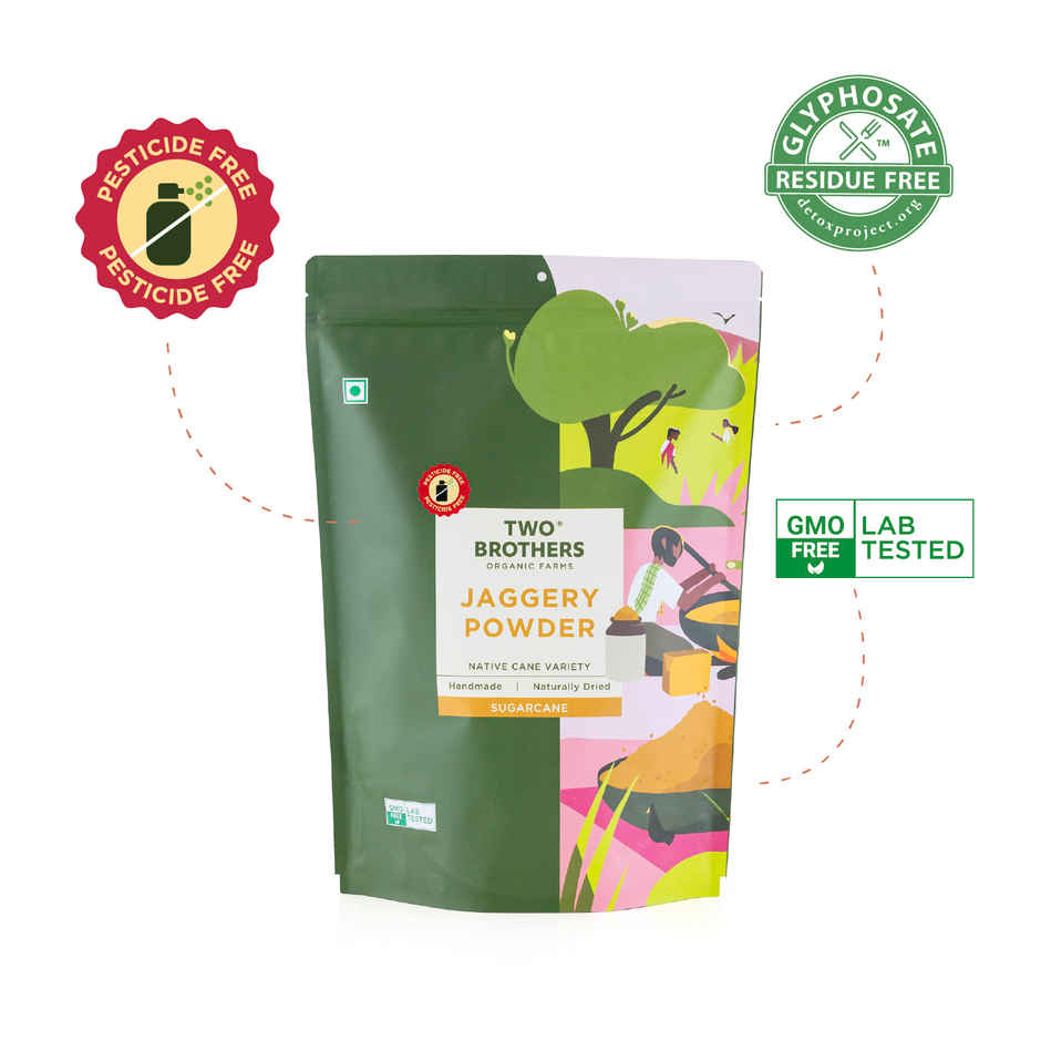 Two Brothers Jaggery Powder Crushed Granular Sugarcane