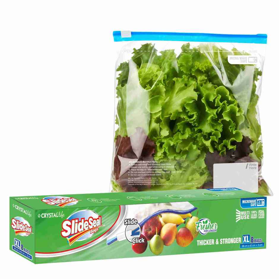 Crystal Slideseal Slider Bag - XL