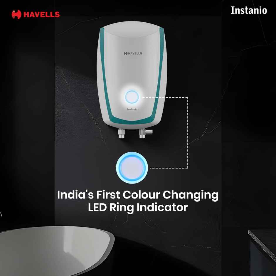 Havells Instanio 3 Litre Instant Water Heater (White Blue)