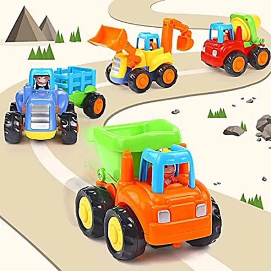 Wembley Unbreakable Kids Friction Car Toys Vehicle Push And Go Truck - Assorted