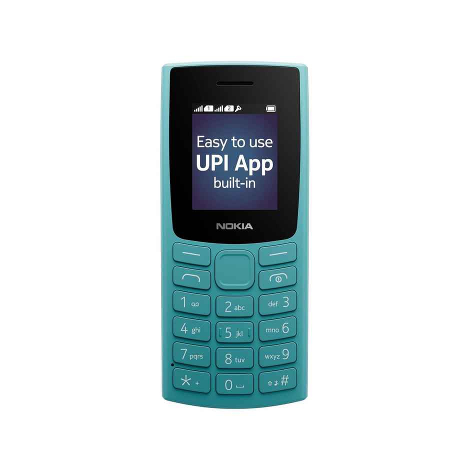 Nokia All-New 105 Dual Sim Keypad Phone with Built-in UPI Payments | Long-Lasting Battery | Cyan