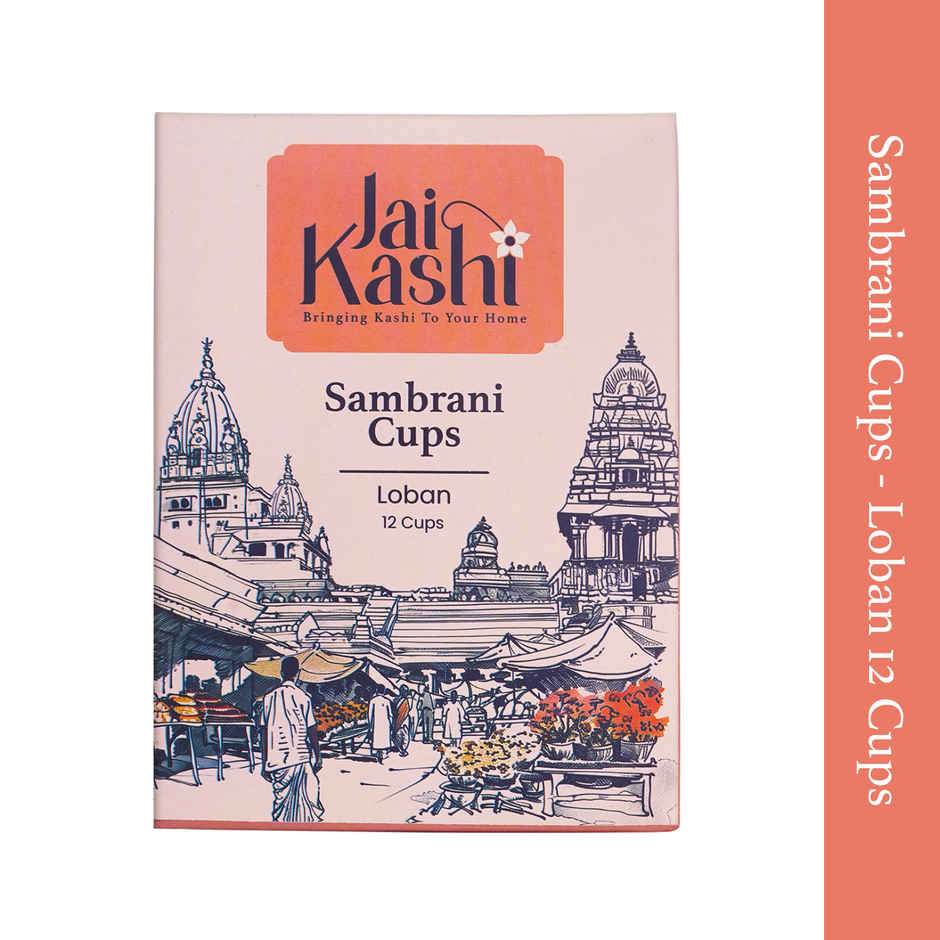 Jai Kashi Loban Sambrani Cup - 12 pcs