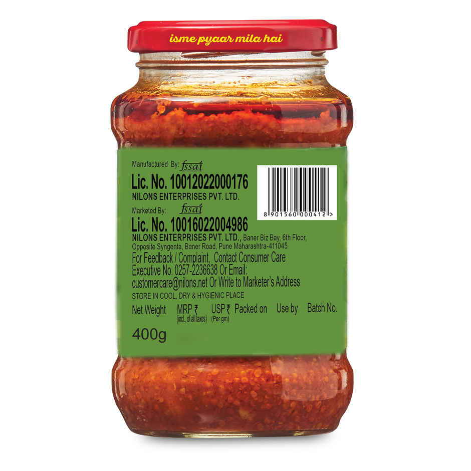 Nilon's Mango Pickle | Zero Trans Fat