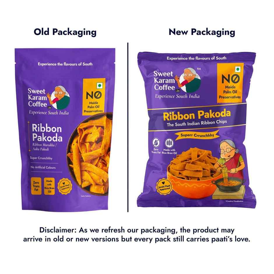 Sweet Karam Coffee Ribbon Pakoda (Murukku /Chakli) - Namkeen Snacks