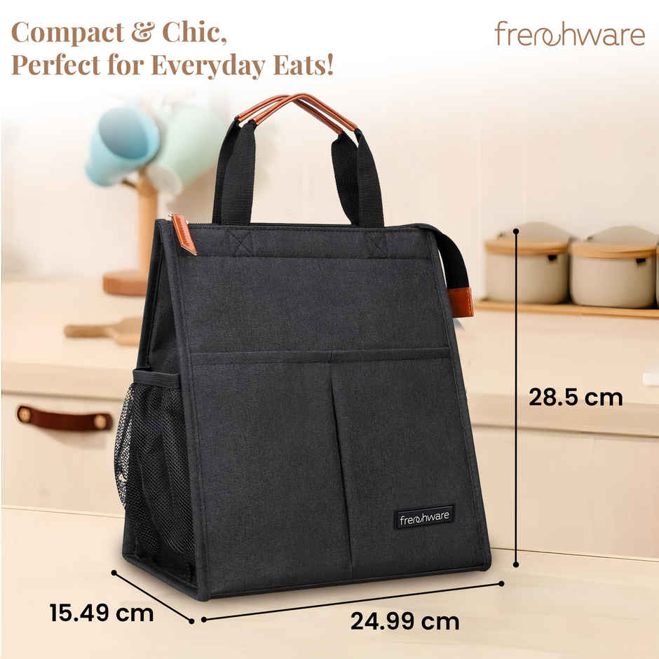 Frenchware Insulated Lunch Bag | Black