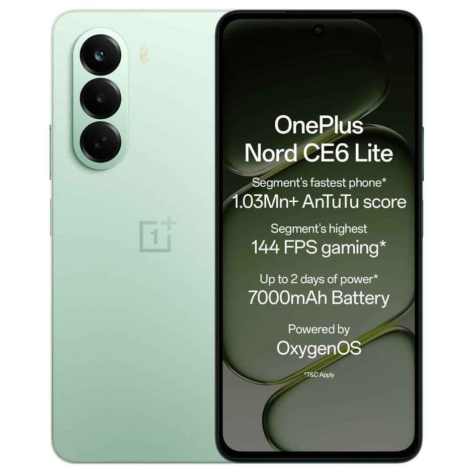 OnePlus Nord CE6 Lite 5G | 6GB RAM + 128GB Storage | Vivid Mint