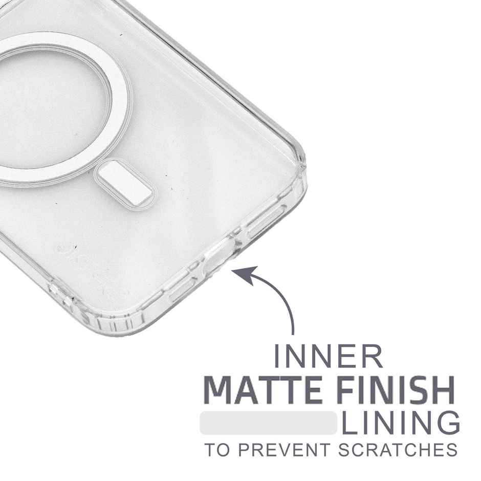 Sprig Transparent Back Cover | Back Case for iPhone 14 Pro | Transparent | MagSafe Compatible