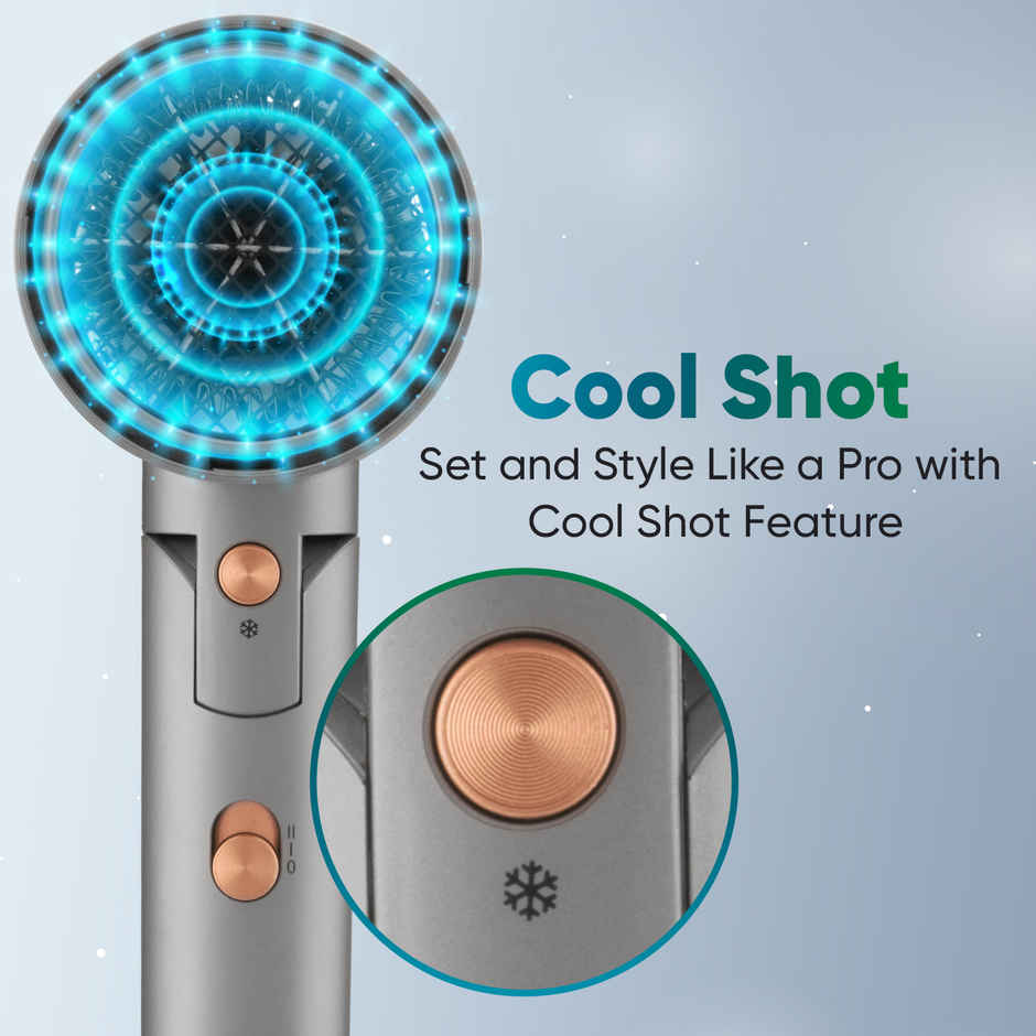 Vega Ionic 1200-1400W Hair Dryer with Cool Shot Button, 2 Heat/Speed Setting, (VHDH-28)