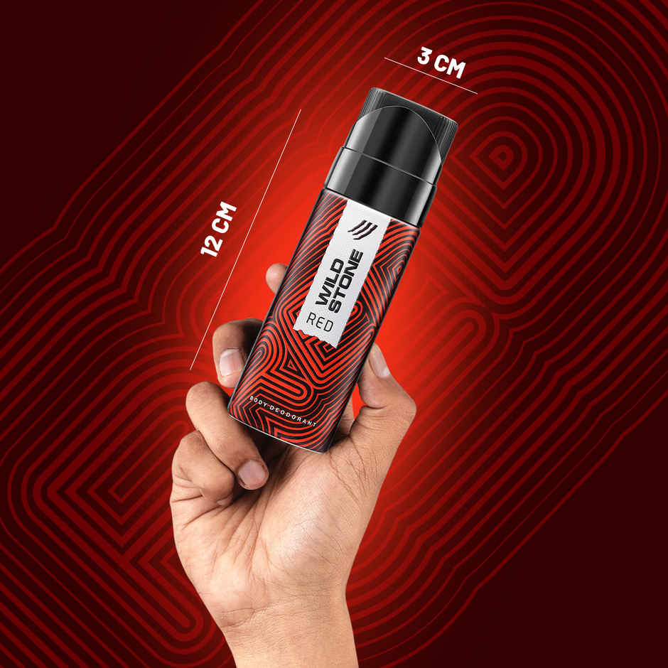 Wild Stone Men's Red Long Lasting Body Deodorant