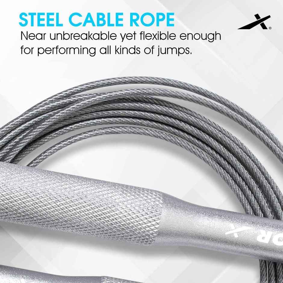 Vector High Speed Steel Skipping Rope Weighted Jump Rope Fitness For Women Men