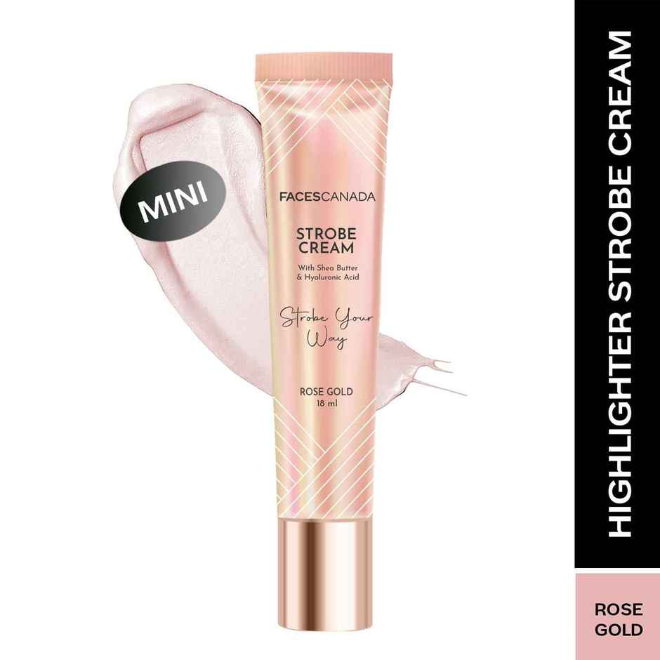 Faces Canada Strobe Cream | Rose Gold, Primer + Highlighter + Moisturizer