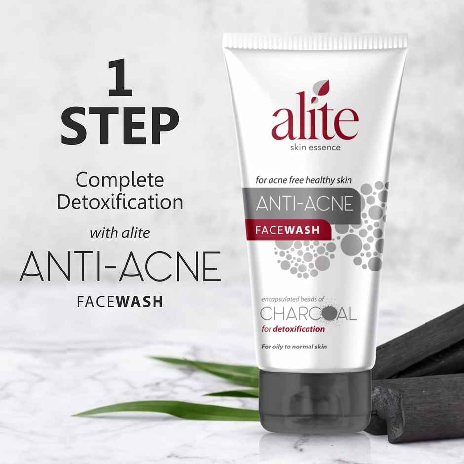Alite Anti Acne Face Wash with Charcoal | Controls Oil & Prevents Pimples