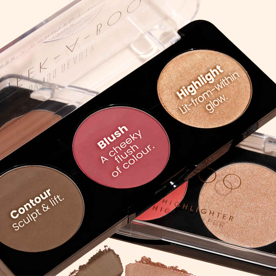 Swiss Beauty Cheek-A-Boo 3 In One Blusher Contour And Highlighter | 2