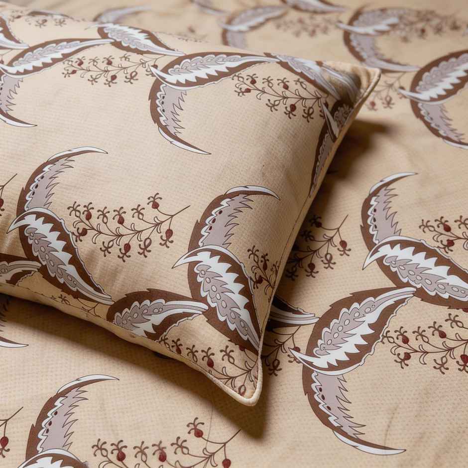 Status Crown Superfine Microfiber Queen Bedsheet | Nature Trail | 220 x 250 cm